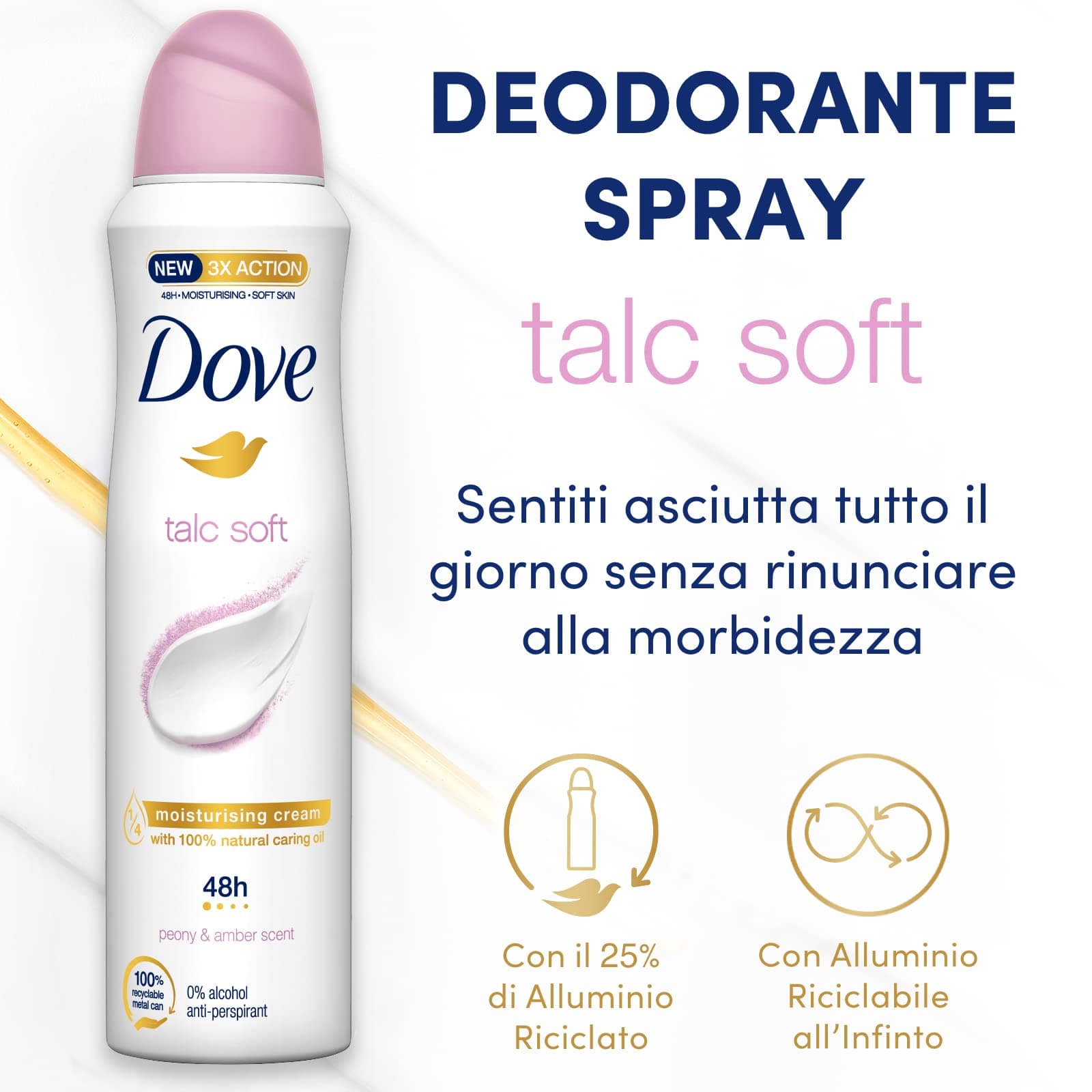 دوف جو فريش تالكو مزيل للعرق بخاخ 75 مل