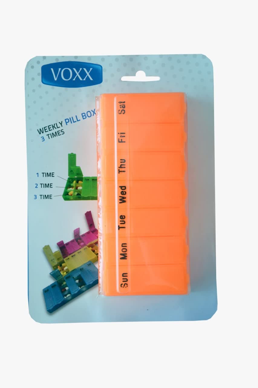 علبة منظم الجرعات الأسبوعية من VOXX، 3 جرعات