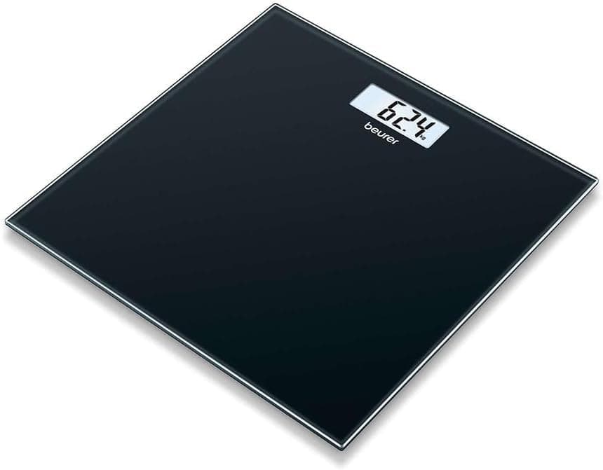 ميزان رقمي من نوع BEURER GS 10، زجاج أسود