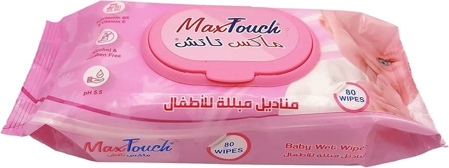 مناديل ماكس تاتش للأطفال 80 قطعة