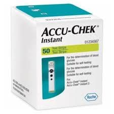 شرائط اختبار نسبة السكر في الدم ACCU-CHEK INSTANT، 50 شريطًا